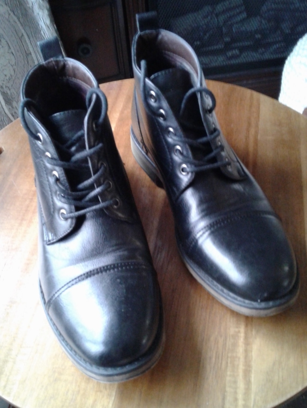 Perry Ellis Black  Chukka Boots - Lace-Up Ankle
